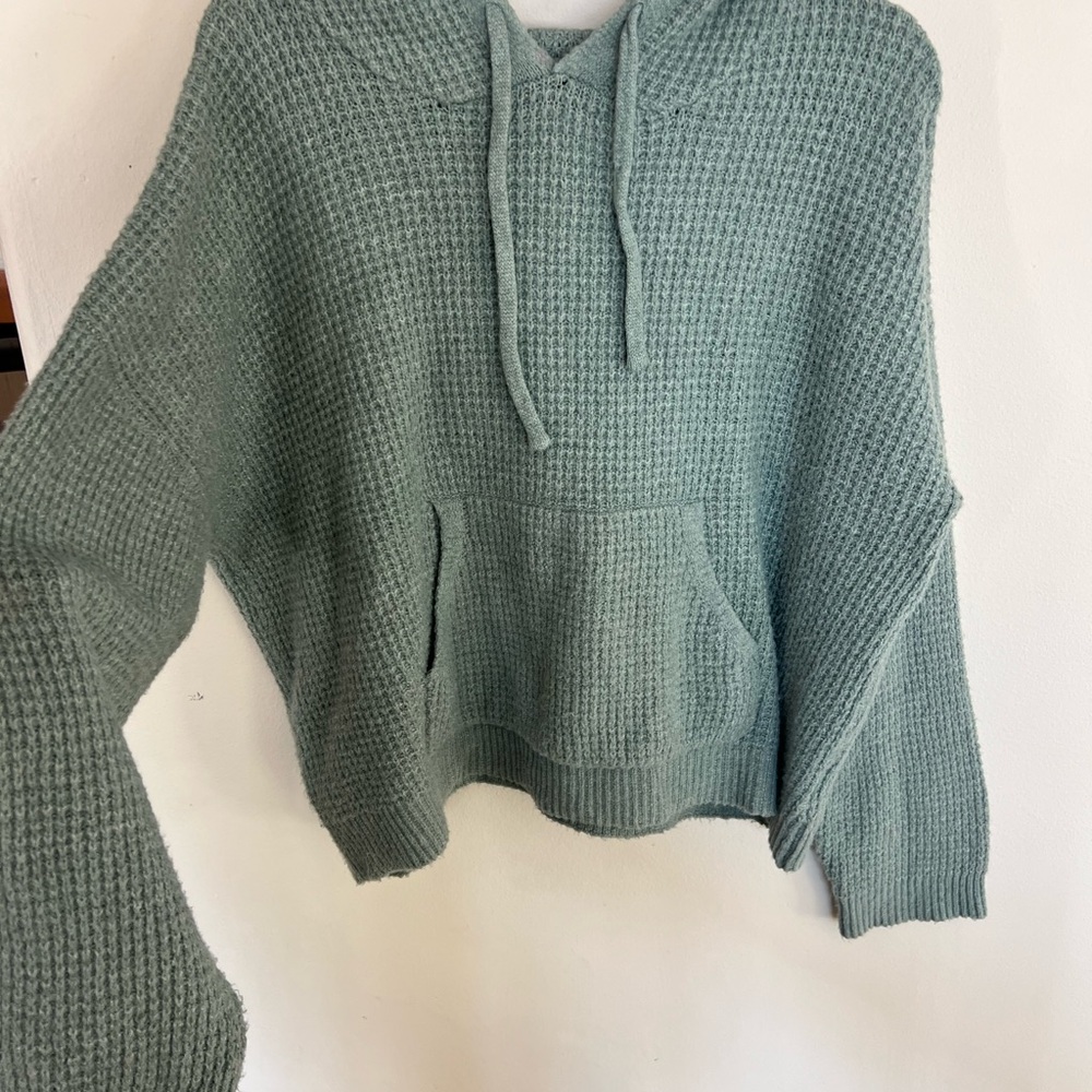Cozy Green Knit Sweater